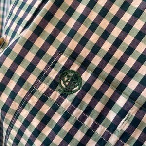 GEORGE STRAIT BY WRANGLER MEN'S PLAID PRINT LONG SLEEVE BUTTON-DOWN